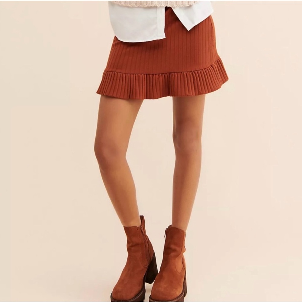 Lost + Wander Ribbed Mini Skirt